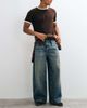 Collusion COLLUSION XL baggy skate jean in mid wash blue - 1