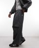 Collusion COLLUSION XL baggy track pants in black plaid - 3