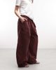 Collusion COLLUSION XL balloon cargo pants in plum-Purple - 2