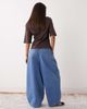 Collusion COLLUSION XL balloon jeans in marble wash-Navy - 3