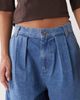 Collusion COLLUSION XL balloon jeans in marble wash-Navy - 4