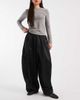 Collusion COLLUSION XL balloon pants in black satin - 1