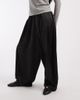 Collusion COLLUSION XL balloon pants in black satin - 4