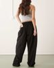 Collusion COLLUSION XL balloon pants with linen in black - 3