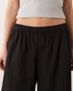 Collusion COLLUSION XL balloon pants with linen in black - 4