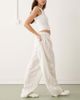 Collusion COLLUSION XL balloon pants with linen in white - 2