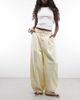 Collusion COLLUSION XL balloon pants with pleats in buttermilk-Yellow - 1
