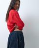 Collusion COLLUSION XL balloon pull on jeans in dark blue wash-Navy - 4