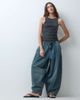 Collusion COLLUSION XL balloon pull on jeans in mid blue marble wash - 1