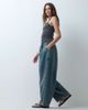 Collusion COLLUSION XL balloon pull on jeans in mid blue marble wash - 2