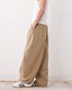 Collusion COLLUSION XL balloon pull on pleated pants in stone-Neutral - 3