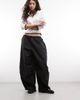 Collusion COLLUSION XL cargo balloon trouser in black - 1