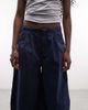 Collusion COLLUSION XL pleated balloon jeans in navy - 4