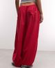 Collusion COLLUSION XL pull-on balloon pants in washed red - 4