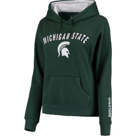 COLOSSEUM COLOSSEUM Women's Green Michigan State Spartans Arch & Logo 1 Pullover Hoodie 