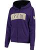 COLOSSEUM COLOSSEUM Women's Stadium Athletic Purple Washington Huskies Arched Name Full-Zip Sweatshirt  - 1