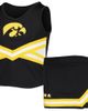 COLOSSEUM Girls Youth Colosseum Black Iowa Hawkeyes Carousel Cheerleader Set  - 1