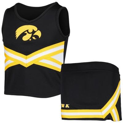 COLOSSEUM Girls Youth Colosseum Black Iowa Hawkeyes Carousel Cheerleader Set 