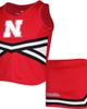 COLOSSEUM Girls Youth Colosseum Scarlet Nebraska Huskers Carousel Cheerleader Set  - 1