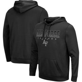 COLOSSEUM Men's Colosseum Black Air Force Falcons Blackout 3.0 Pullover Hoodie 