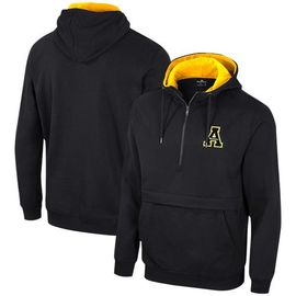 COLOSSEUM Men's Colosseum Black Appalachian State Mountaineers Team Half-Zip Pullover Hoodie 