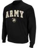 COLOSSEUM Men's Colosseum Black Army Black Knights Arch & Logo Crew Neck Sweatshirt  - 1