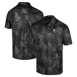 COLOSSEUM Men's Colosseum Black Colorado Buffaloes Big & Tall Palms Polo 