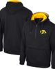 COLOSSEUM Men's Colosseum Black Iowa Hawkeyes Half-Zip Hoodie  - 1