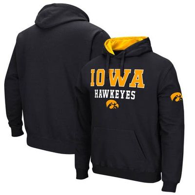 COLOSSEUM Men's Colosseum Black Iowa Hawkeyes Sunrise Pullover Hoodie 
