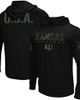 COLOSSEUM Men's Colosseum Black Kansas Jayhawks OHT Military Appreciation Hoodie Long Sleeve T-Shirt  - 1