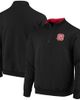 COLOSSEUM Men's Colosseum Black NC State Wolfpack Tortugas Logo Quarter-Zip Jacket  - 1