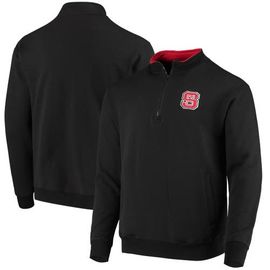 COLOSSEUM Men's Colosseum Black NC State Wolfpack Tortugas Logo Quarter-Zip Jacket 