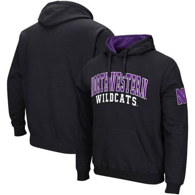COLOSSEUM Men's Colosseum Black Northwestern Wildcats Double Arch Pullover Hoodie 