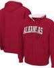 COLOSSEUM Men's Colosseum Cardinal Arkansas Razorbacks Arch & Logo 3.0 Full-Zip Hoodie  - 1
