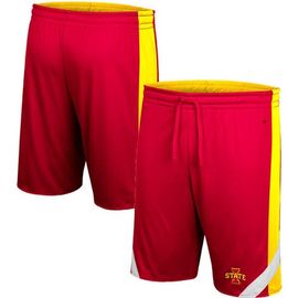 COLOSSEUM Men's Colosseum Cardinal/Gold Iowa State Cyclones Am I Wrong Reversible Shorts 