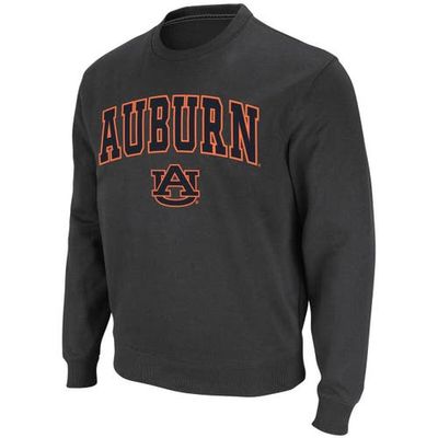 COLOSSEUM Men's Colosseum Charcoal Auburn Tigers Arch & Logo Crew Neck Sweatshirt 