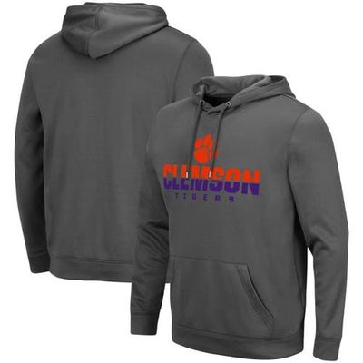 COLOSSEUM Men's Colosseum Charcoal Clemson Tigers Lantern Pullover Hoodie 