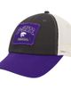 COLOSSEUM Men's Colosseum Charcoal Kansas State Wildcats Objection Snapback Hat  - 1