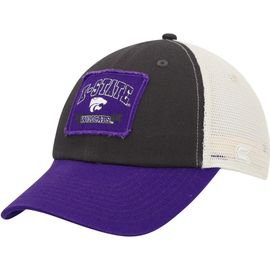 COLOSSEUM Men's Colosseum Charcoal Kansas State Wildcats Objection Snapback Hat 