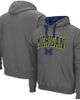COLOSSEUM Men's Colosseum Charcoal Michigan Wolverines Big & Tall Arch & Logo 2.0 Pullover Hoodie  - 1