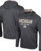 COLOSSEUM Men's Colosseum Charcoal Michigan Wolverines OHT Military Appreciation Long Sleeve Hoodie T-Shirt  - 1