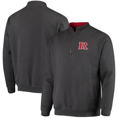 COLOSSEUM Men's Colosseum Charcoal Rutgers Scarlet Knights Tortugas Logo Quarter-Zip Jacket 