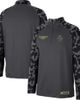 COLOSSEUM Men's Colosseum Charcoal San Diego Toreros OHT Military Appreciation Long Range Raglan Quarter-Zip Jacket  - 1