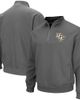 COLOSSEUM Men's Colosseum Charcoal UCF Knights Tortugas Logo Quarter-Zip Pullover Jacket  - 1