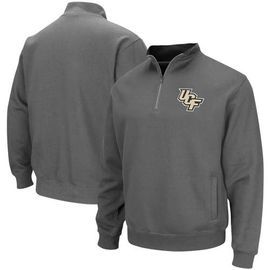COLOSSEUM Men's Colosseum Charcoal UCF Knights Tortugas Logo Quarter-Zip Pullover Jacket 