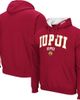 COLOSSEUM Men's Colosseum Crimson IUPUI Jaguars Arch & Logo 3.0 Pullover Hoodie  - 1