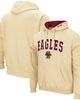 COLOSSEUM Men's Colosseum Gold Boston College Eagles Arch and Logo Pullover Hoodie  - 1