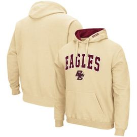 COLOSSEUM Men's Colosseum Gold Boston College Eagles Arch and Logo Pullover Hoodie 