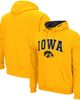 COLOSSEUM Men's Colosseum Gold Iowa Hawkeyes Arch & Logo 3.0 Pullover Hoodie  - 1