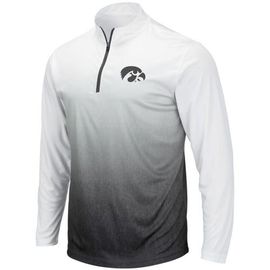 COLOSSEUM Men's Colosseum Gray Iowa Hawkeyes Magic Team Logo Quarter-Zip Jacket 